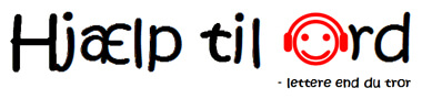 Hjælp til ord